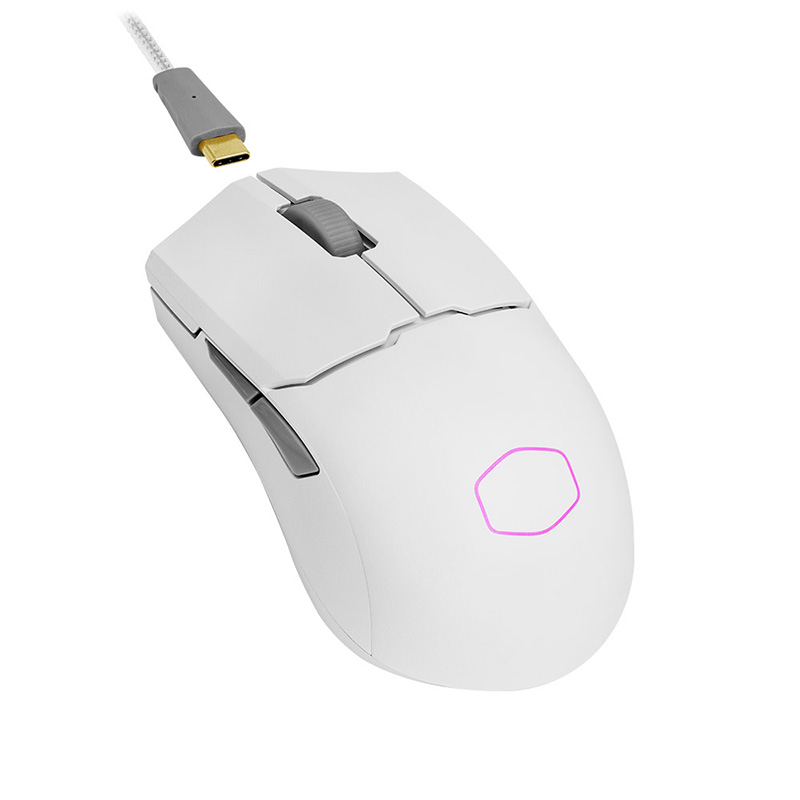 Cooler Master MasterMouse MM712 RGB Wireless Gaming Mouse - White (MM-712-WWOH1)