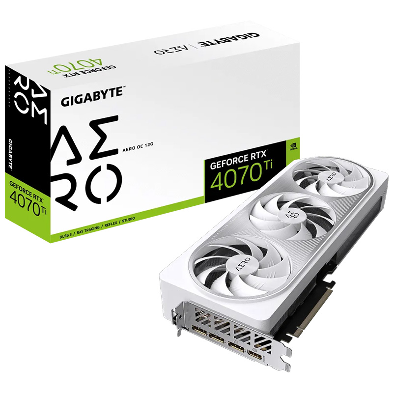 Gigabyte GeForce RTX 4070 Ti Aero OC 12G Graphics Card (N407TAERO-OC-12GD)