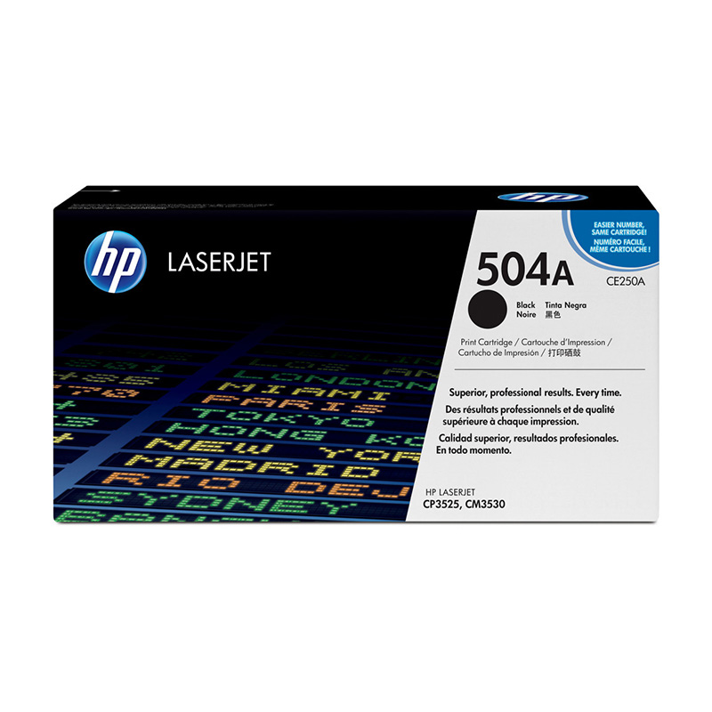 HP CE250A Original 504A Black Toner Cartridge