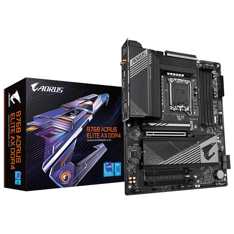 Gigabyte B760 Aorus Elite AX D4 LGA1700 ATX Motherboard (B760-AORUS-ELITE-AX-DDR4)