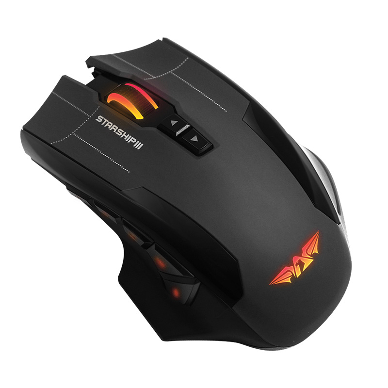 Armaggeddon Starship III RGB MMO Gaming Mouse - Black