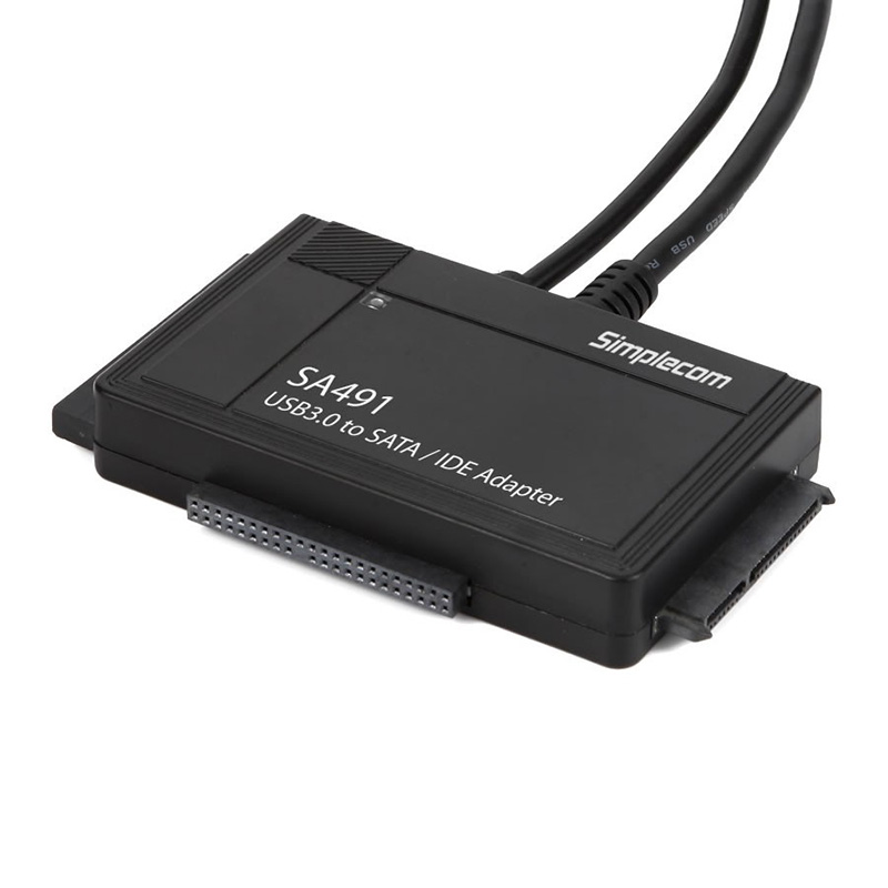 Simplecom 3-in-1 USB3.0 TO SATA/IDE Adapter with Power Supply (SA491)
