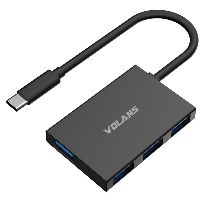 Volans Aluminium 4-Port USB3.1 Hub (USBVLHUBHB04SC2)