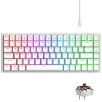 RK ROYAL KLUDGE RK84 Wired RGB 75% Hot Swappable Mechanical Keyboard, 84 Keys Tenkeyless TKL Gaming Keyboard w/ Programmable Software, RK Brown Switch