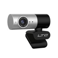 LTC VE100 1080P PC Webcam with Built-in Dual Microphone, Widescreen USB Computer Web Camera with Auto Focus, Silver 