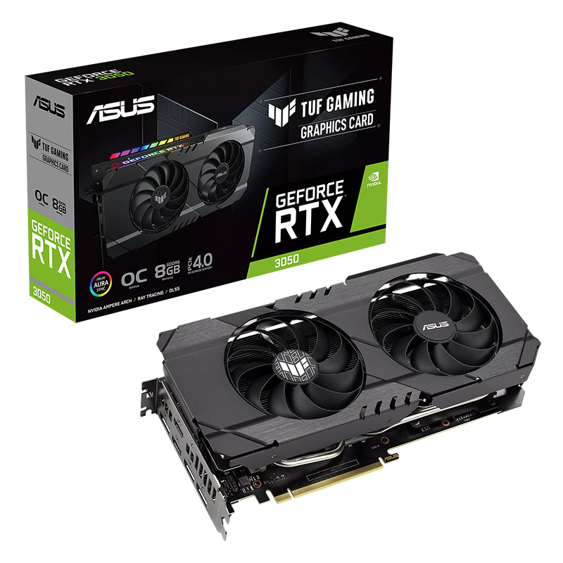 Asus GeForce RTX 3050 TUF Gaming OC 8G Graphics Card (TUF-RTX3050-O8G-GAMING)