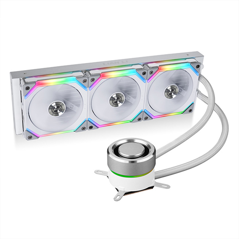 Lian Li Galahad 360 Closed Loop ARGB SL120 Edition AIO Liquid CPU Cooler - White