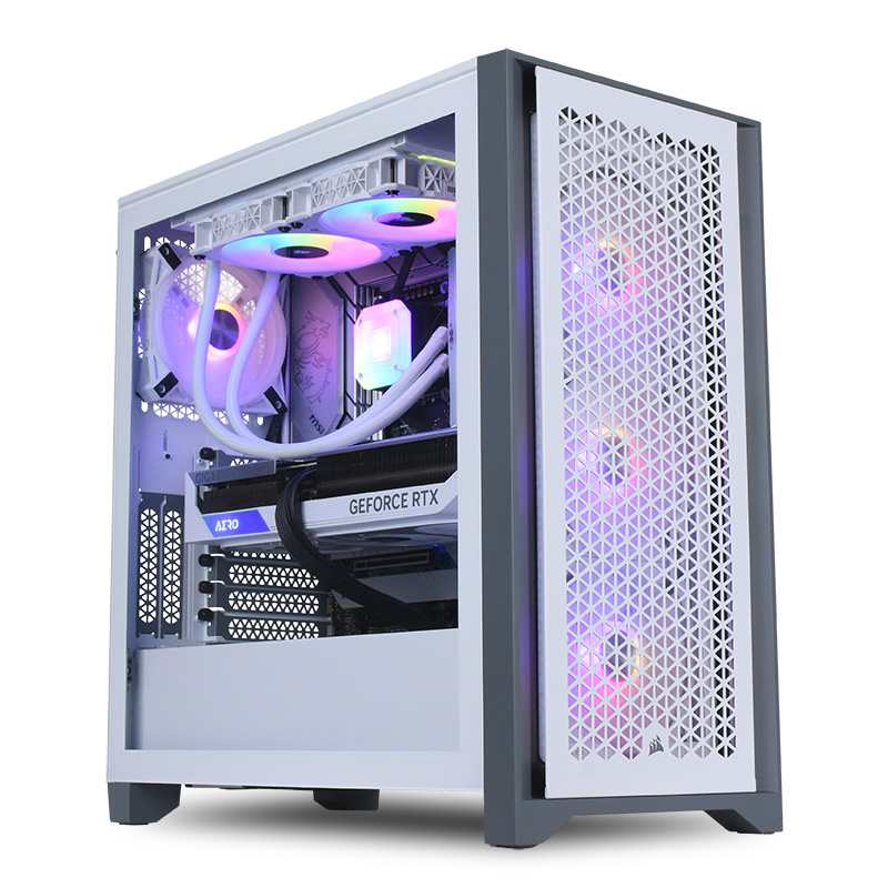 G5 Core Intel i5 13600K GeForce RTX 4070 TI White Gaming PC