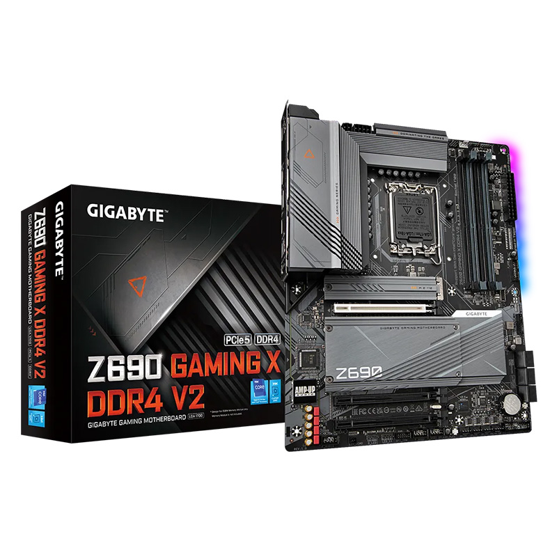 Gigabyte Z690 Gaming X D4 LGA 1700 ATX Motherboard V2.0 (GA-Z690-GAMING-X-DDR4-V2)