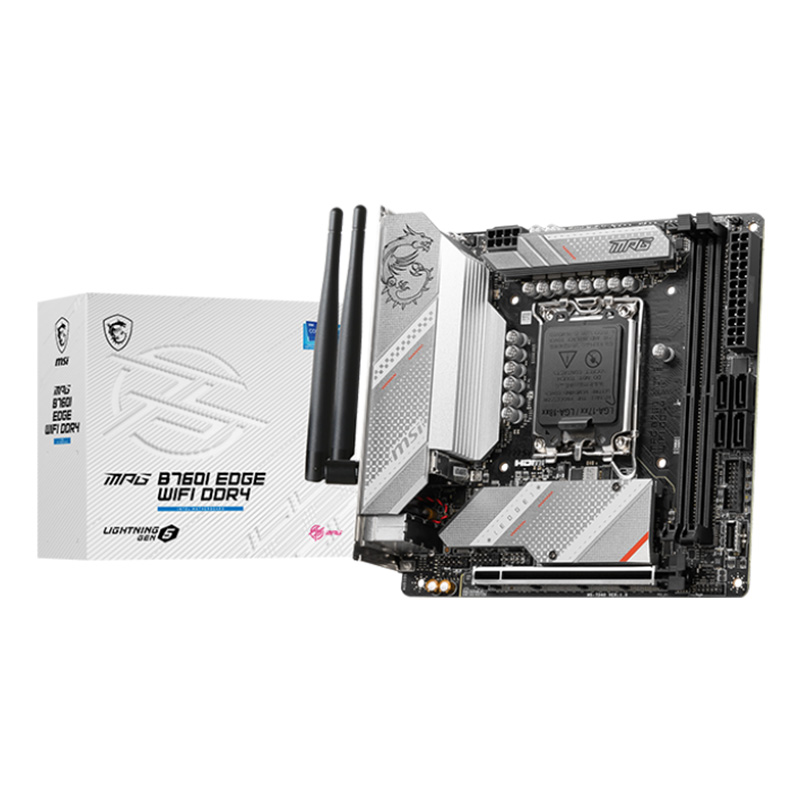 MSI MPG B760I Edge WiFi D4 LGA 1700 Mini ITX Motherboard (MPG B760I EDGE WIFI DDR4)