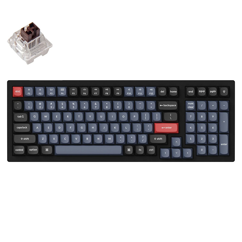 Keychron K4 Pro 96% RGB Backlit Hot-Swappable Wireless  Mechanical Keyboard - Brown Switch - OPENED BOX 74304