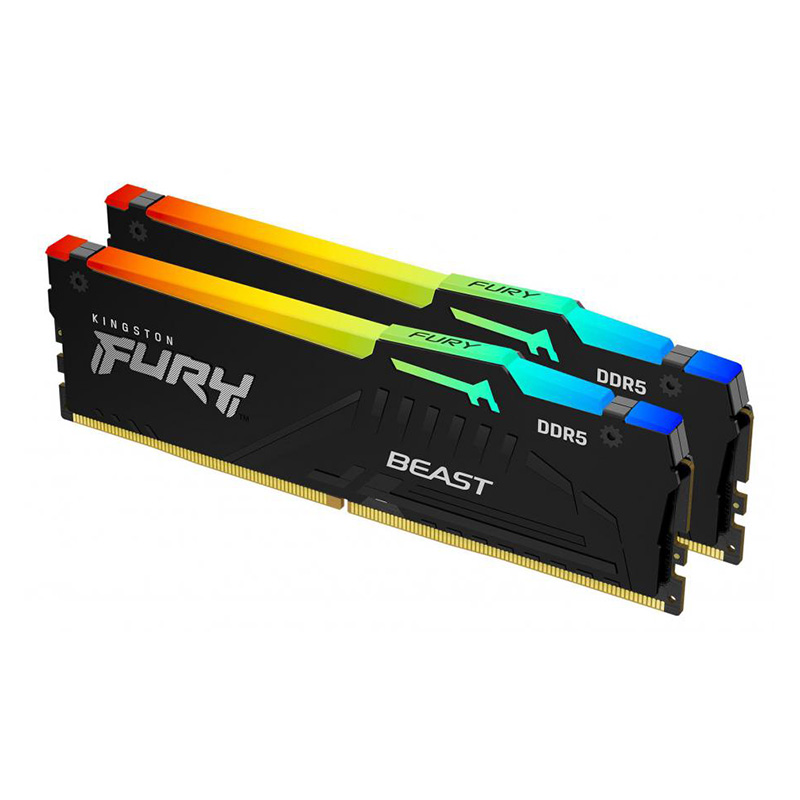 Kingston 64GB (2x32GB) KF556C40BBAK2-64 Fury Beast RGB CL40 5600MHz DDR5 RAM