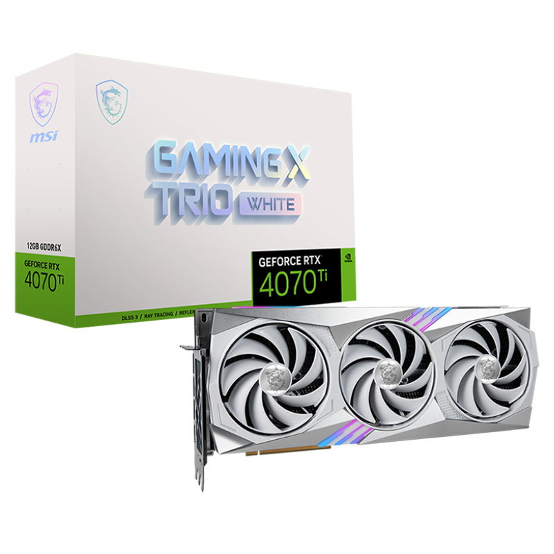 MSI GeForce RTX 4070 Ti Gaming X Trio White 12G Graphics Card (GeForce RTX 4070 Ti GAMING X TRIO WHITE 12G)