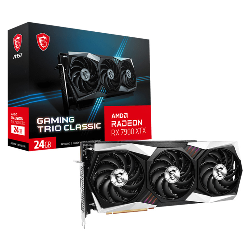 MSI Radeon RX 7900 XTX Gaming Trio Classic 24G Graphics Card (MSI RADEON RX 7900 XTX GAMING TRIO CLASSIC 24G)