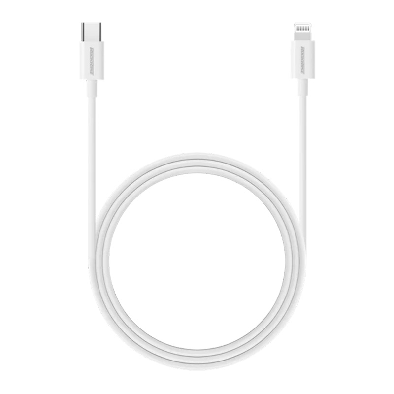 RockRose Ivory CL 20W USB-C to Lightning Charge & Sync MFi Cable 1m