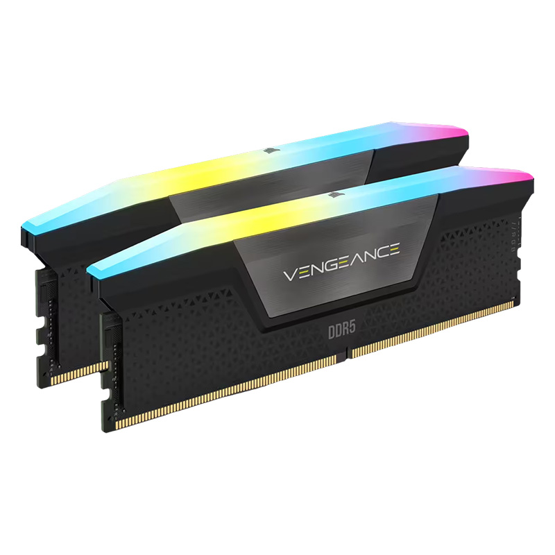 Corsair Vengeance RGB 48GB (2x24GB) C40 5600MHz DDR5 DRAM - Black (CMH48GX5M2B5600C40)