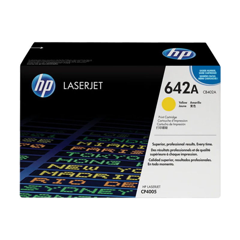 HP Original 642A Yellow Toner Cartridge - CB402A