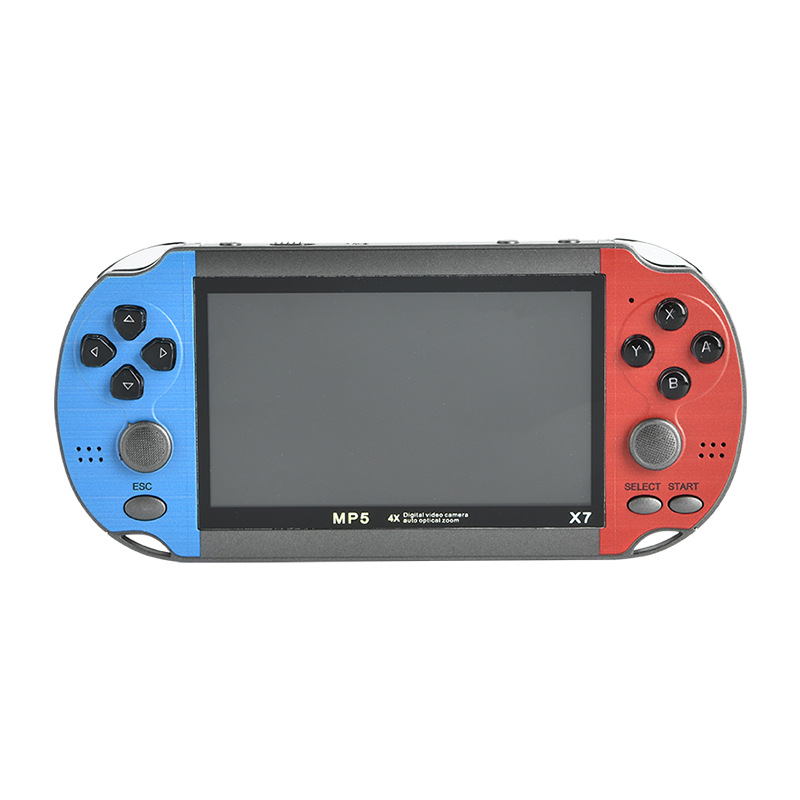 X7 game console 4.3 "children's nostalgic retro arcade machine, double rocker PSP handheld game console