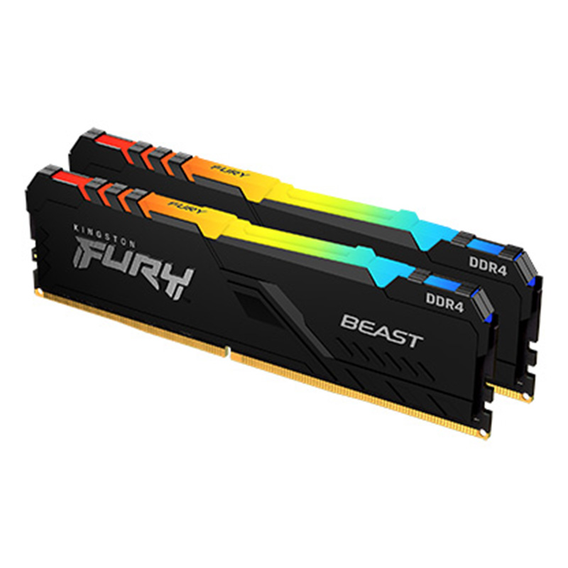 Kingston 32GB (2x16GB) KF432C16BBAK2/32 Fury Beast RGB XMP 3200MHz DDR4 RAM