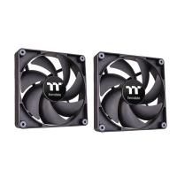 Thermaltake CT120 120mm PWM Cooling Fan 2 Pack - Black (CL-F147-PL12BL-A)