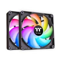 Thermaltake CT140 140mm ARGB PWM Cooling Fan 2 Pack - Black (CL-F150-PL14SW-A)