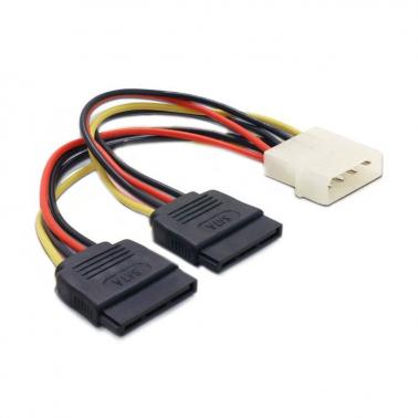 Rotanium Molex Power to 2x SATA Power Splitter Cable - msy.com.au