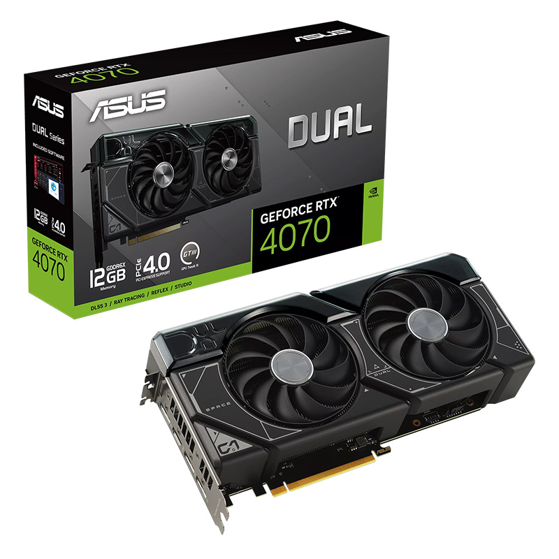 Asus GeForce RTX 4070 Dual 12G Graphics Card - OPENED BOX 75412
