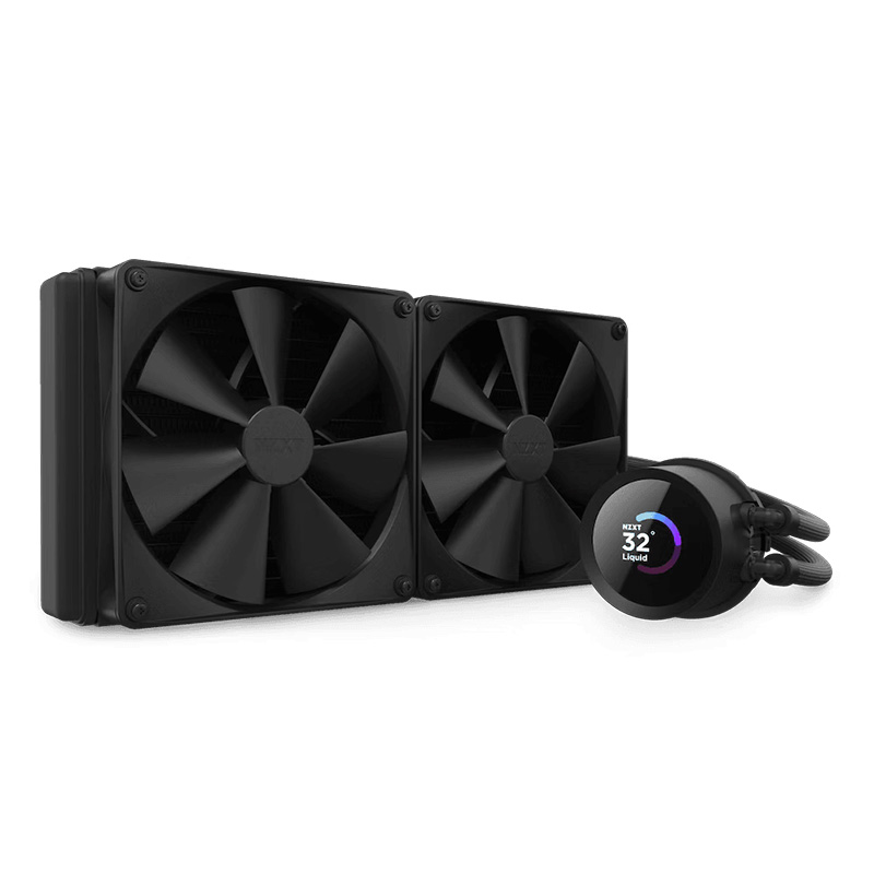 NZXT Kraken 280 280mm AIO Liquid Cooler with LCD Display - Black