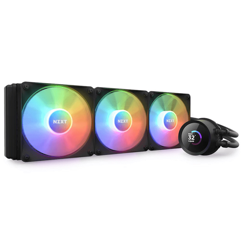 NZXT Kraken 360 RGB 360mm AIO Liquid Cooler with LCD Display - Black (RL-KR360-B1)