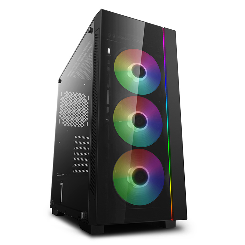 Deepcool Matrexx 55 V3 ARGB Mid Tower E-ATX Case - Black (DP-ATX-MATREXX55V3-AR-3F)