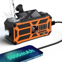 Smart-Home-Appliances-5000mAh-Waterproof-Raddy-SW5-Emergency-Radio-IPX5-Rechargeable-Battery-Hand-Crank-Solar-Power-Bank-with-NOAA-Weather-Alert-AM-FM-Flashlight-Compa-3