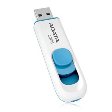ADATA C008 32GB USB2.0 Flash Drive - White (AC008-32G-RWE) - msy.com.au