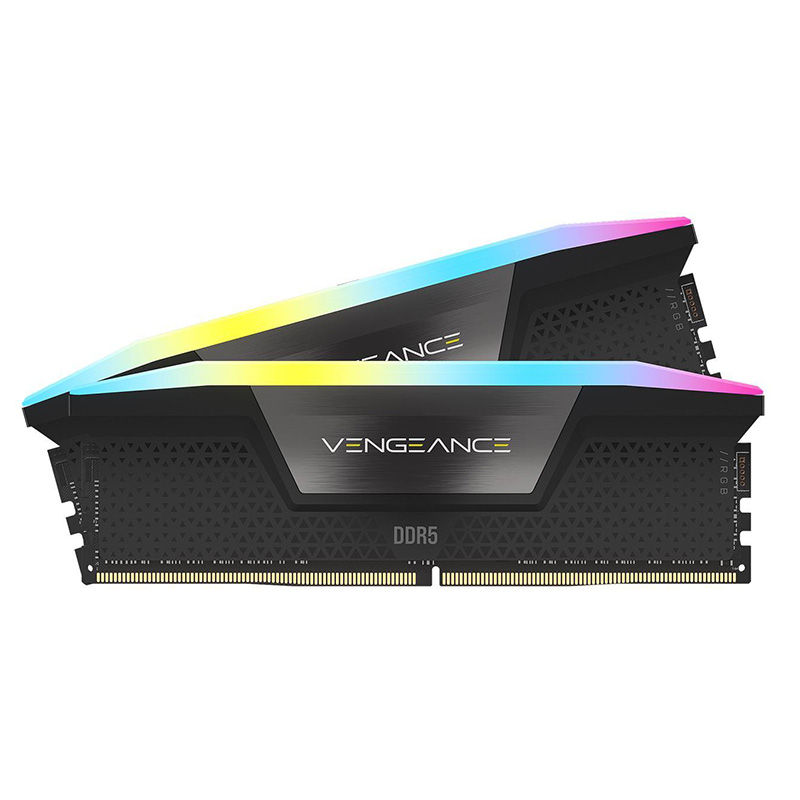 Corsair Vengeance RGB 32GB (2x16GB) C32 6400MHz DDR5 DRAM - Black (CMH32GX5M2B6400C32)