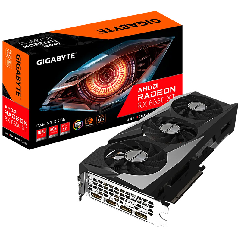 Gigabyte Radeon RX 6650 XT Gaming OC 8G Graphics Card (GV-R665XTGAMING OC-8GD)