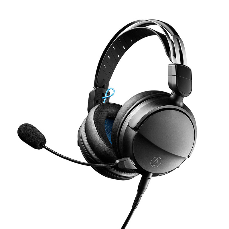 Audio Technica ATH-GL3 Closed Back Lightweight Wired Gaming Headset with Microphone - Black