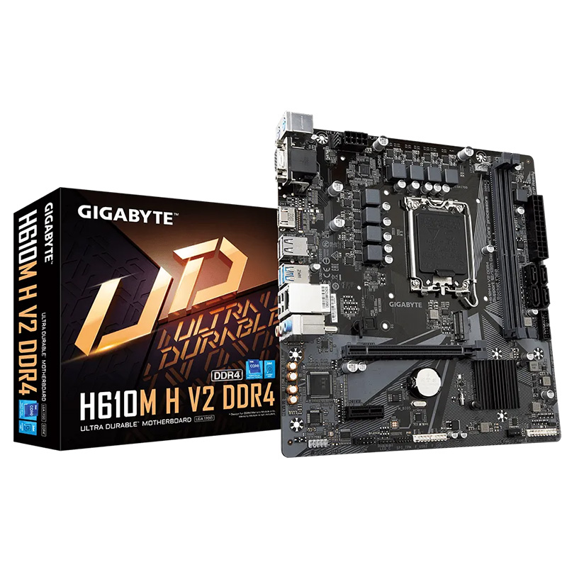 Gigabyte H610M H V2 DDR4 LGA 1700 mATX Motherboard (H610M-H-V2-DDR4)