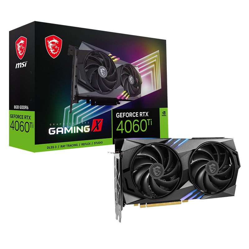 MSI GeForce RTX 4060 Ti Gaming X 8G Graphics Card (GEFORCE RTX 4060 TI GAMING X 8G)