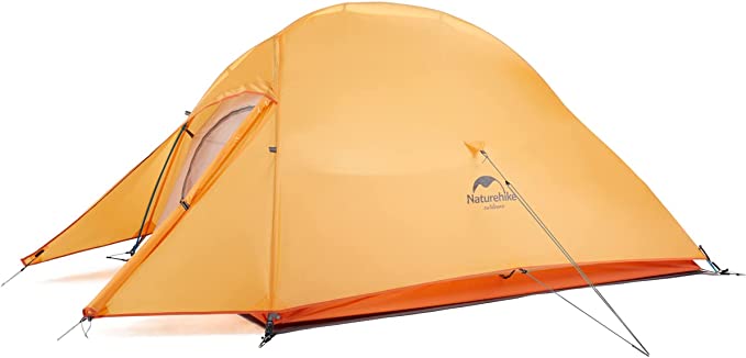 Naturehike Cloud-Up 2 Person Lightweight Backpacking Tent with Footprint - orange