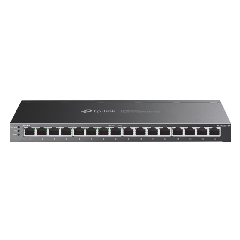 TP-Link JetStream 16 Port Gigabit Smart Switch with 8-Port PoE+ (TL-SG2016P)