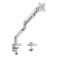 Brateck 17in-32in Single Monitor EPIC Gas Spring Aluminum Monitor Arm Gloss Grey (LDT37-C012-GG)