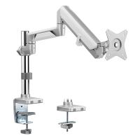 Brateck 17in-32in Single Monitor Pole-Mounted Epic Gas Spring Aluminum Monitor Arm (LDT37-C012P-GG)