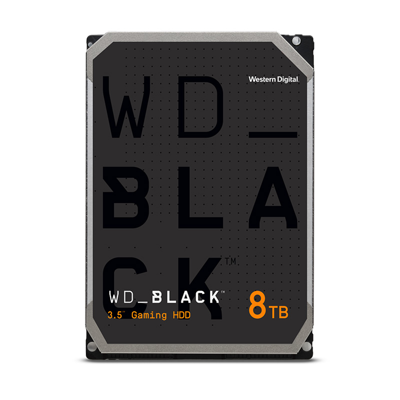 Western Digital Black 8TB 7200RPM 3.5in SATA Gaming Hard Drive (WD8002FZWX)