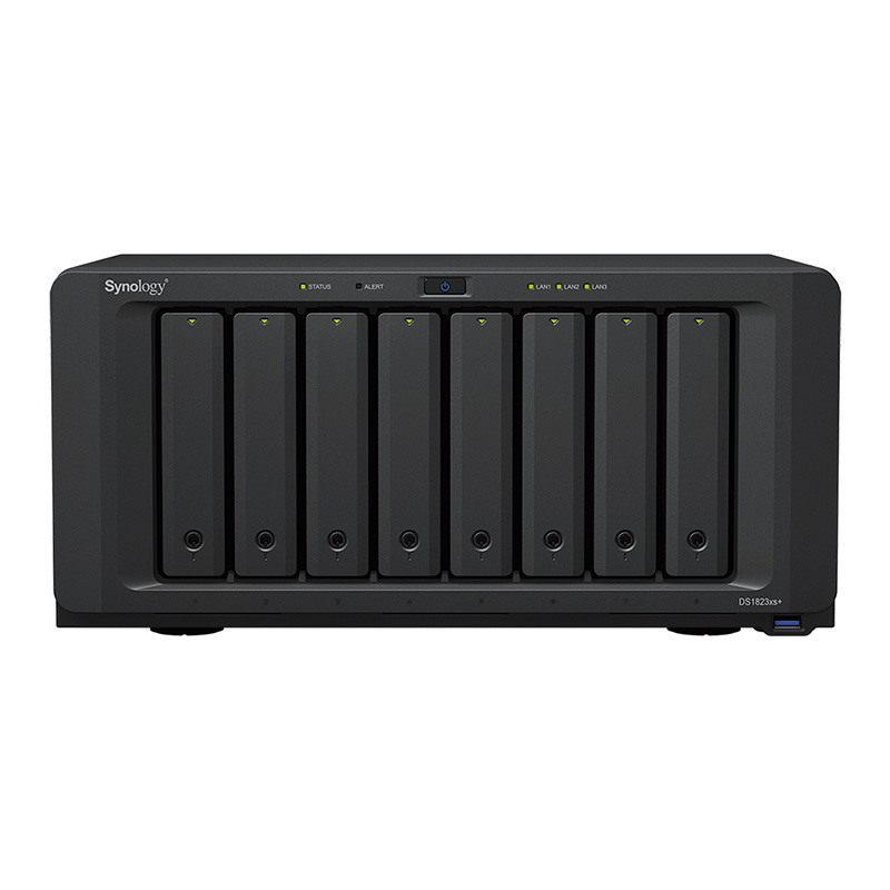 Synology DiskStation 8-Bay + 2 x NVMe, 3.5 Diskless NAS (DS1823xs+)