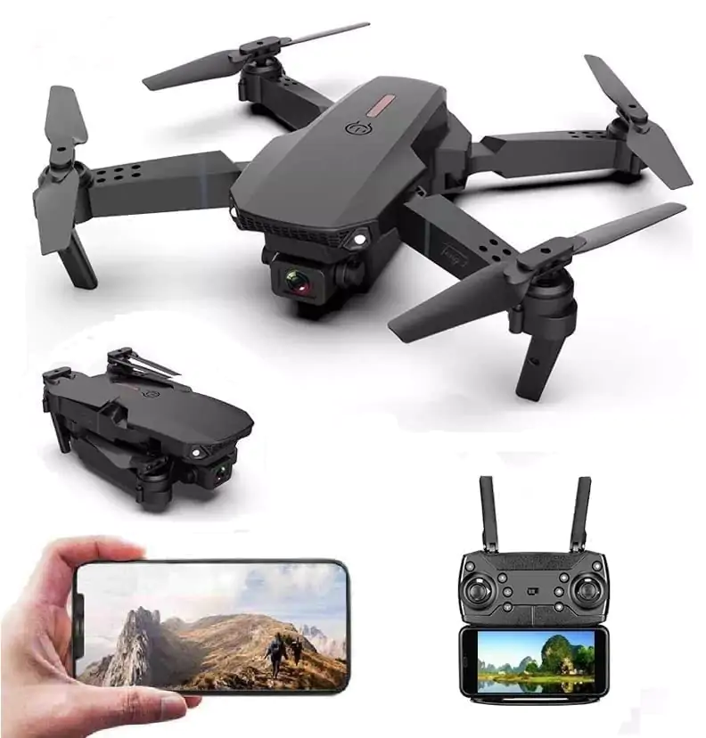 remote control drone in camera