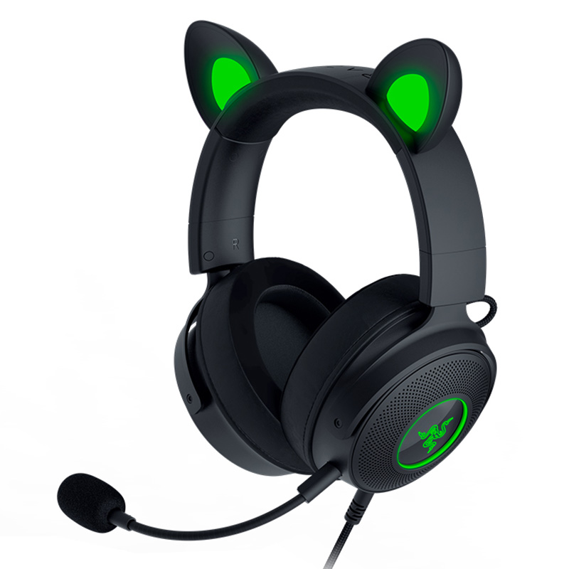 Razer Kraken Kitty V2 Pro Wired RGB Headset with Interchangeable Ears - Black (RZ04-04510100-R3M1)