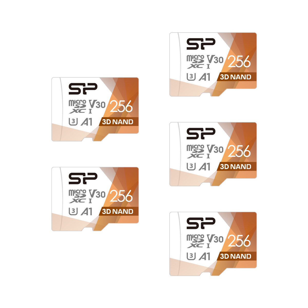 Silicon Power Superior PRO 256GB Micro SD Card, 4K/HD, 100MB/s Read, U3, C10, A1, V30 with Adapter (5-pack)