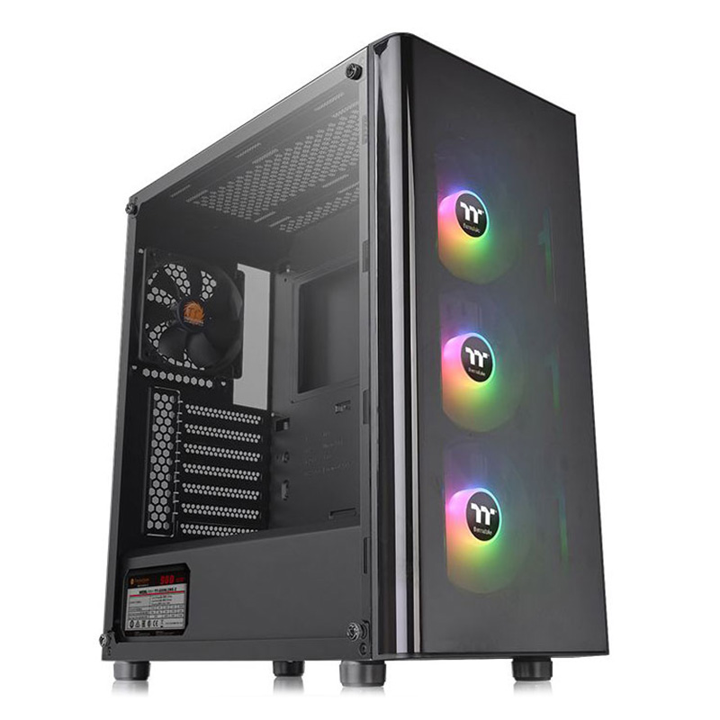 Thermaltake V200 TG ARGB Mid Tower ATX Case with 500W PSU (CA-3K8-50M1WA-01)