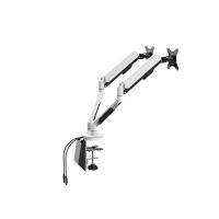 Computer-Accessories-Loctek-17-30-Dual-Ergonomic-Gas-Spring-Monitor-Stand-White-VESA-75-100mm-Max-Load-9kg-Dual-USB-3-0-port-without-connect-cable-2
