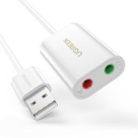 UGREEN USB 2.0 External Sound Adapter (White)