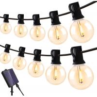 Solar Powered LED Outdoor String Lights 25FT with 12 Bulbs